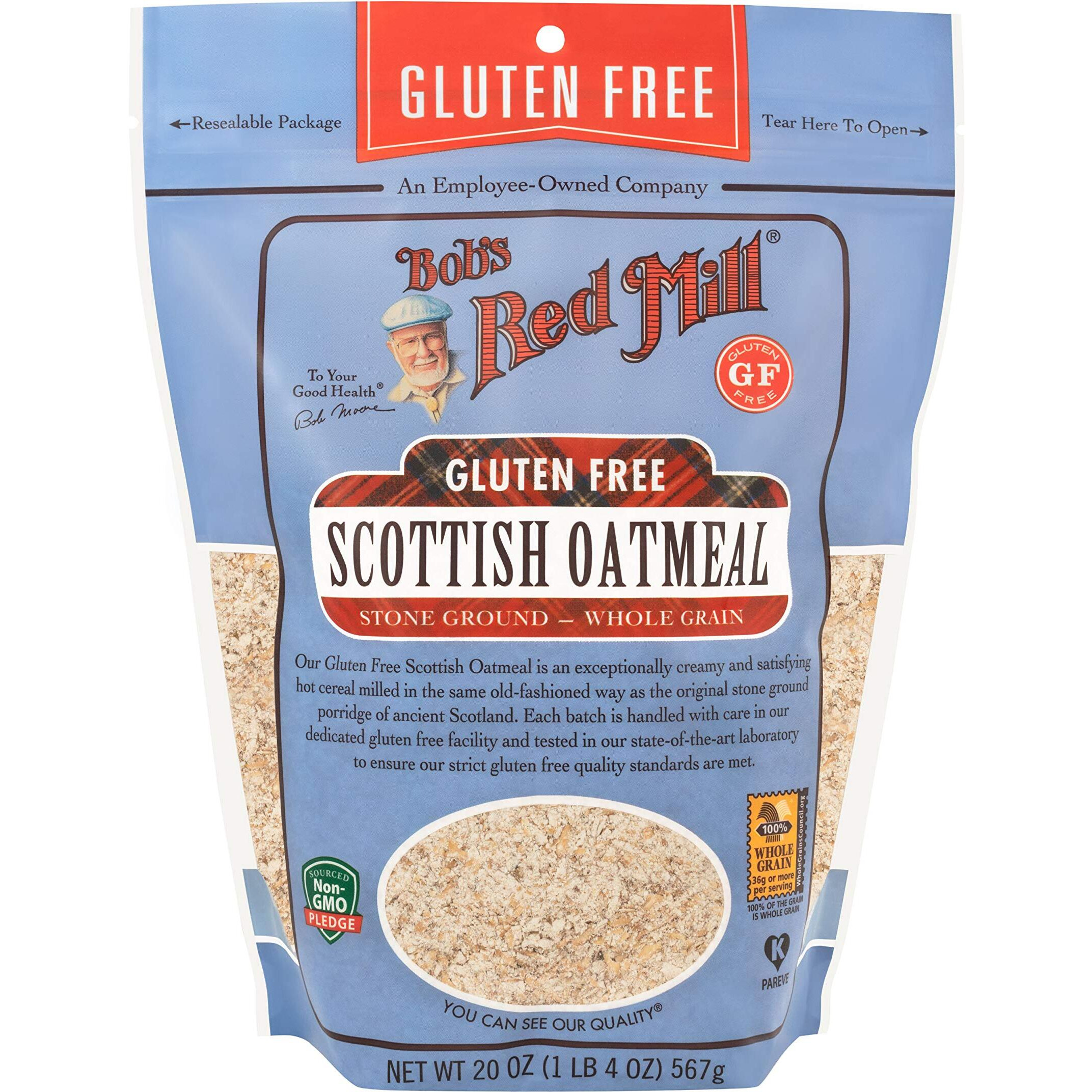Bob's Red Mill Gluten Free Scottish Oatmeal, 20-Ounce (Pack Of 4)