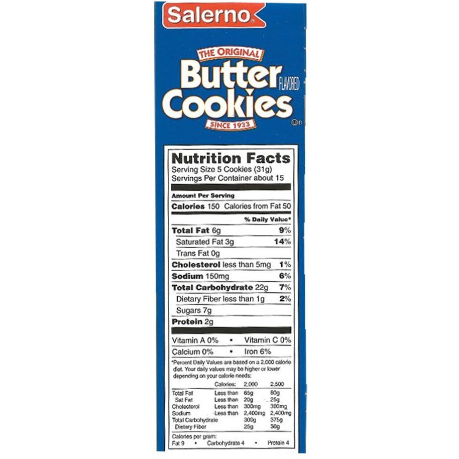 Salerno Butter Cookies - 2 Pack (16 Oz Each)