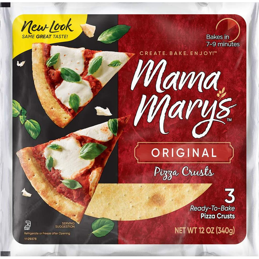 Mama Mary's Traditional Pizza Crust, 12 Ounce (Pack Of 6)