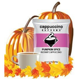Cappuccino Supreme 2 Lb Bag Pumpkin Spice Instant Cappuccino Mix