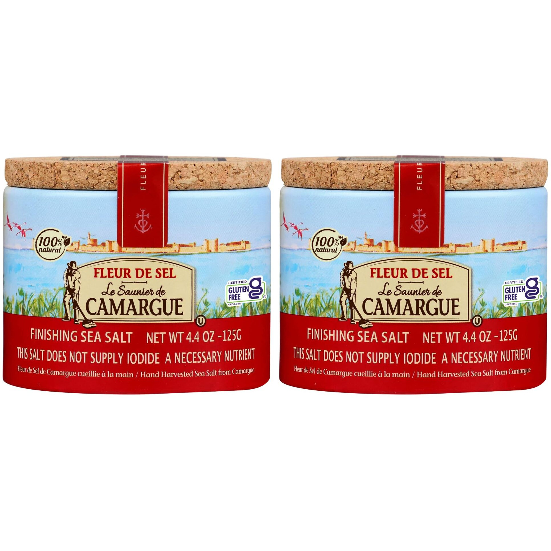 Le Saunier De Camargue | French Fleur Del Sel | Finishing Sea Salt, 4.4 Oz (Pack Of 2)