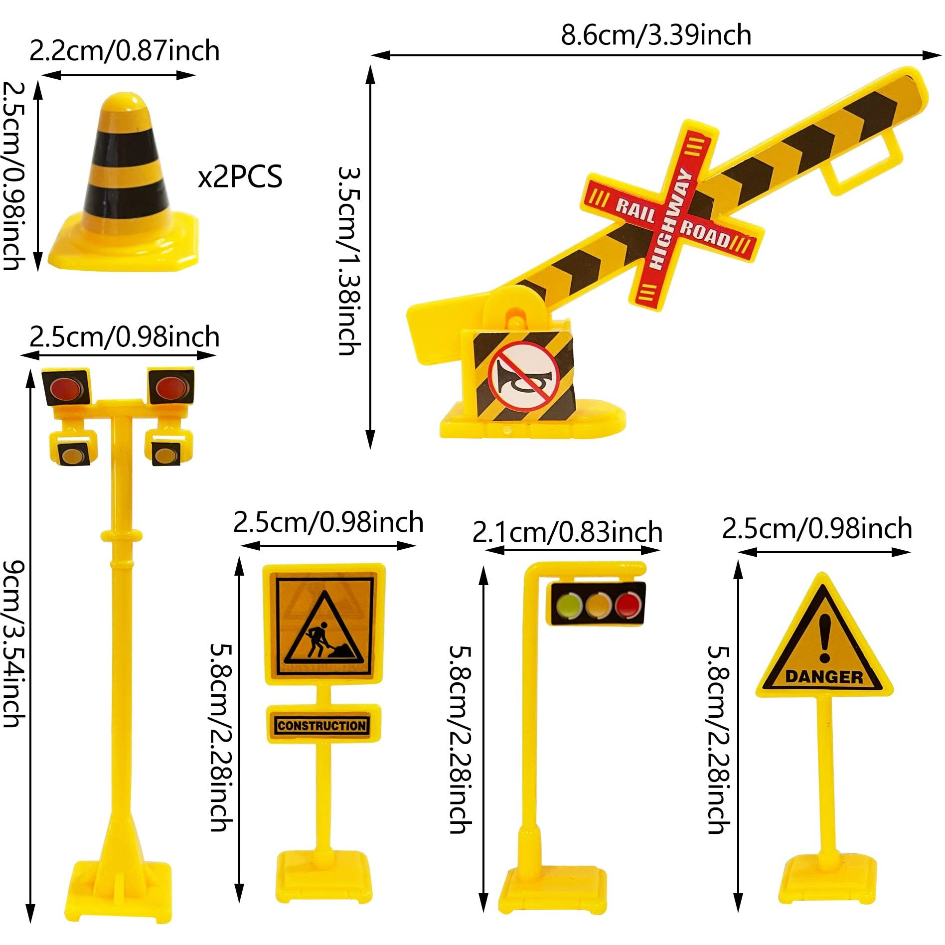 18Pcs Train Cake Decorations Train Cake Toppers Train Birthday Party Supplies Train Track Traffic For Birthday Railway Steam Train Theme Party Decorations