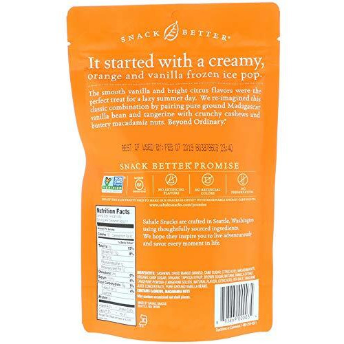 Glazed Mix, ,Tangerine Vanilla Cashew-Macadamia, 4 Oz- Pack Of 4