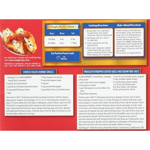 San Giorgio Jumbo Shells Pasta, 12 Oz