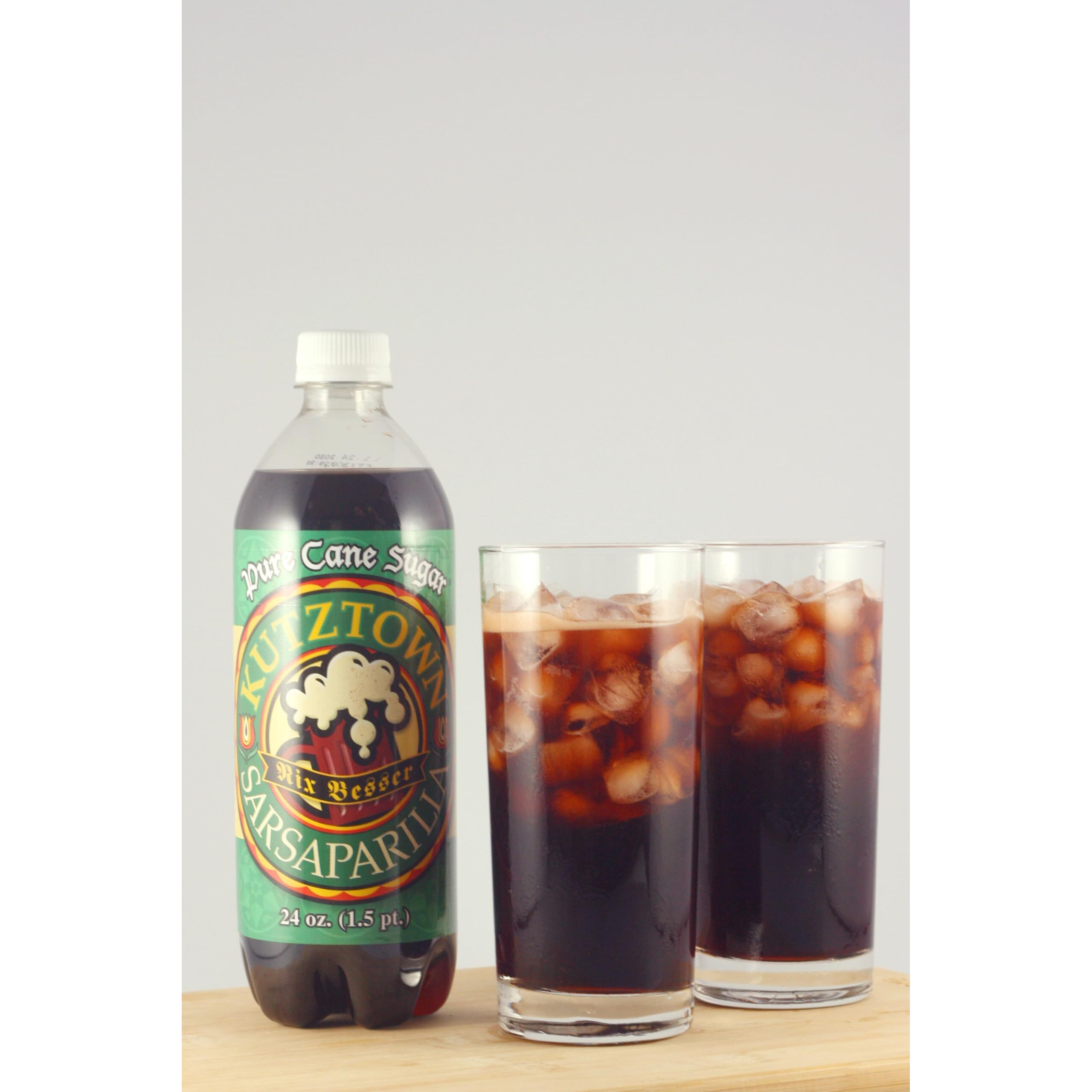 Kutztown "&quotNix Besser"" Sarsaparilla Soda, 24 Oz. Bottles (Pack Of 4)