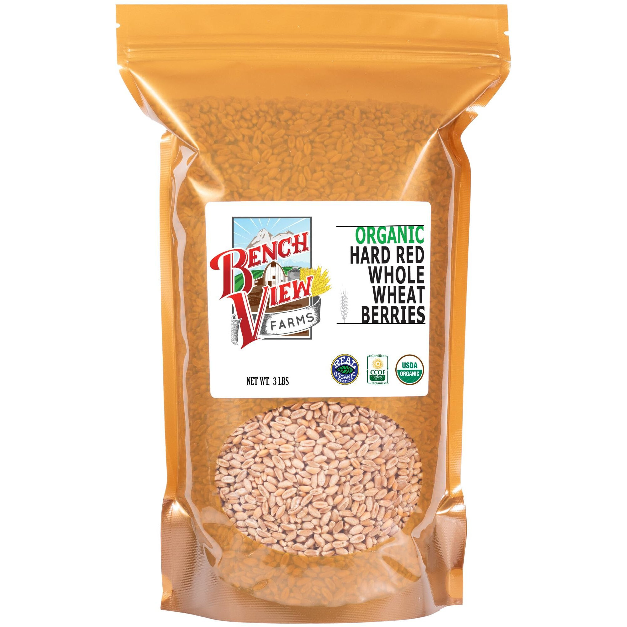 Organic Hard Red Wheat Berries - 3Lbs