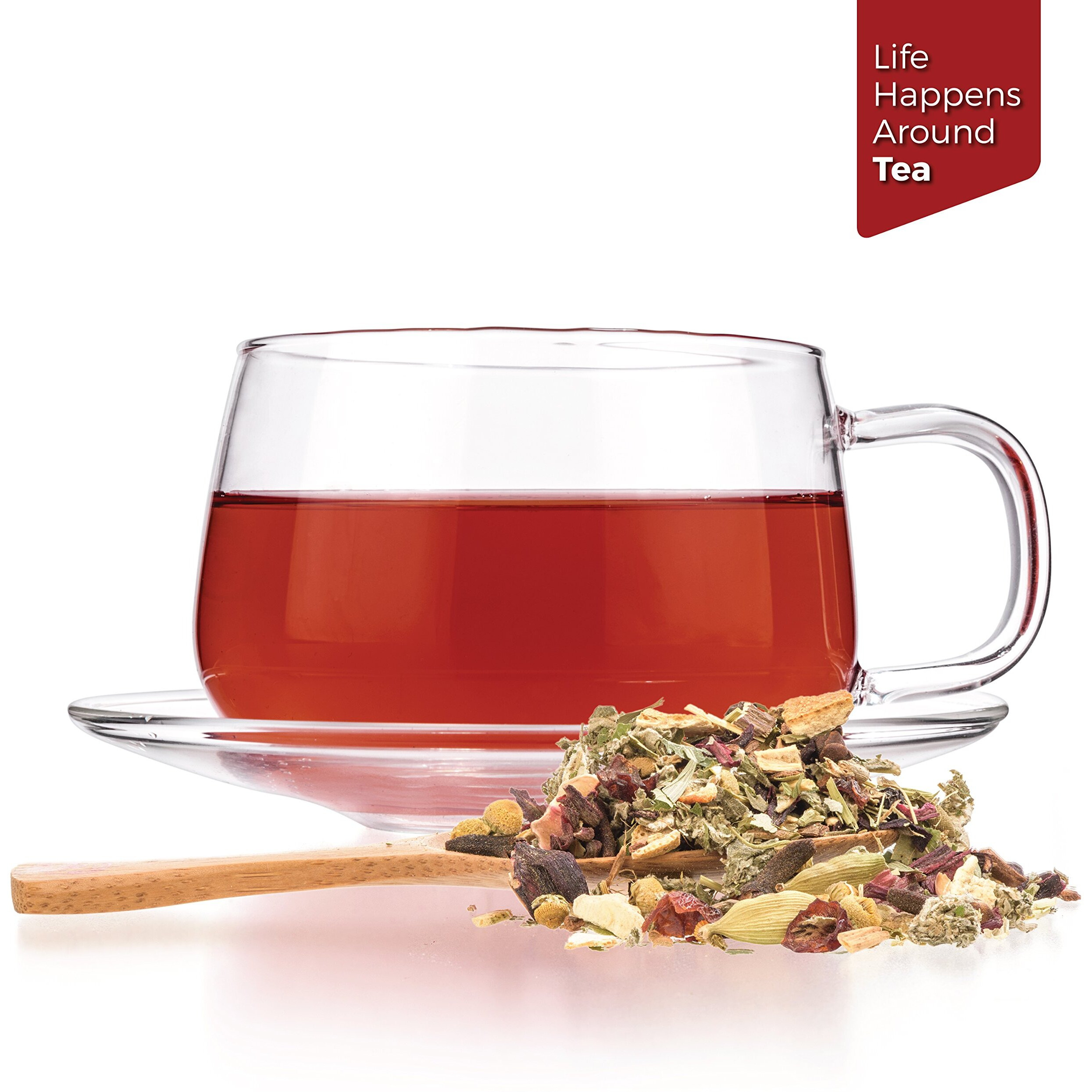 Tealyra - Calm Down - Nirvana - Chamomile Ginger Hibiscus - Wellness And Relaxing Herbal Loose Leaf Tea - Detox Tea - Caffeine-Free - All Natural - 110G (4-Ounce)
