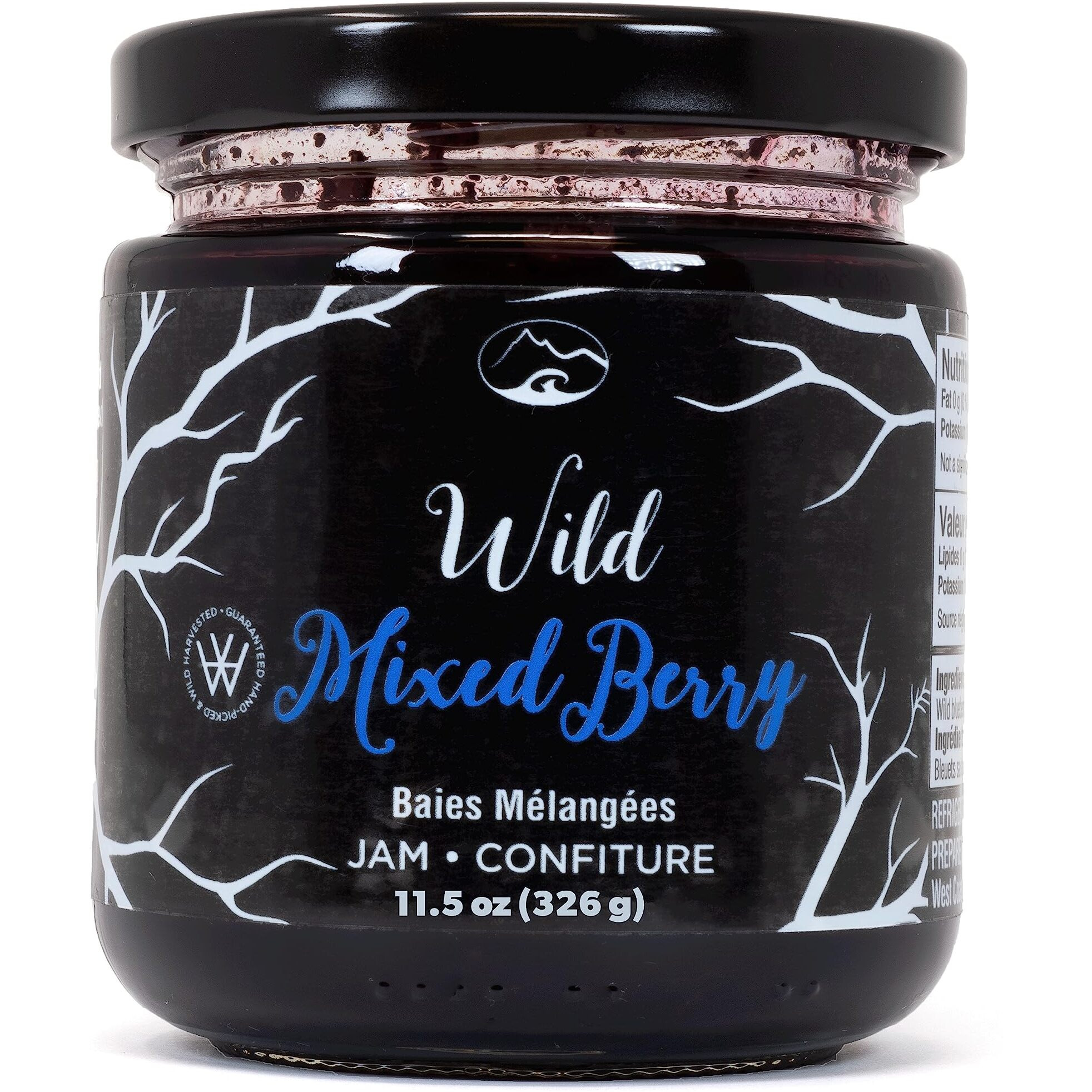 Wild Mixed Berry Jam | 11.5 Oz / 326 G / 250 Ml | Local | West Coast Wild Foods