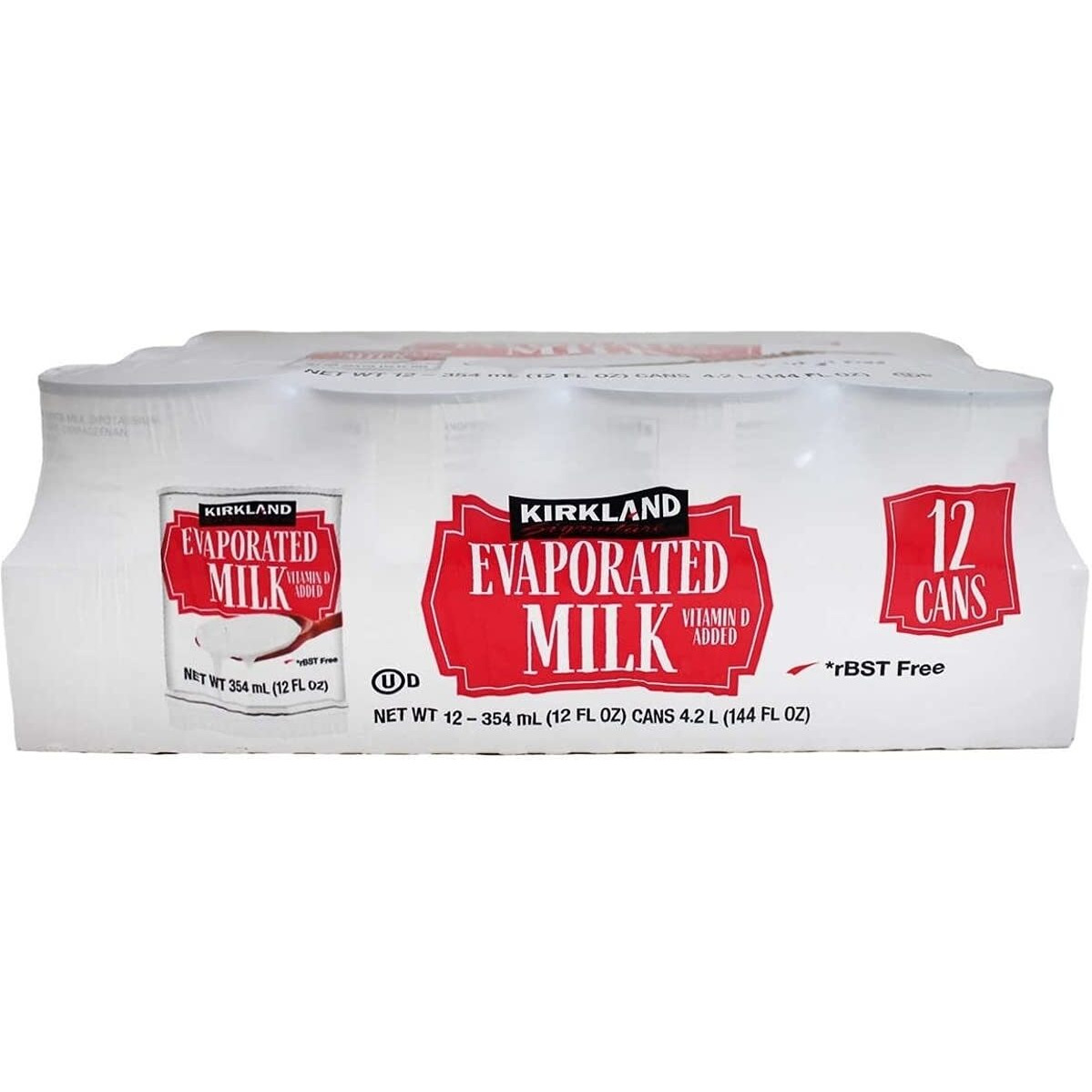 Kirkland Signature Evaporated Milk, 12 Fluid Ounce (12 Count)