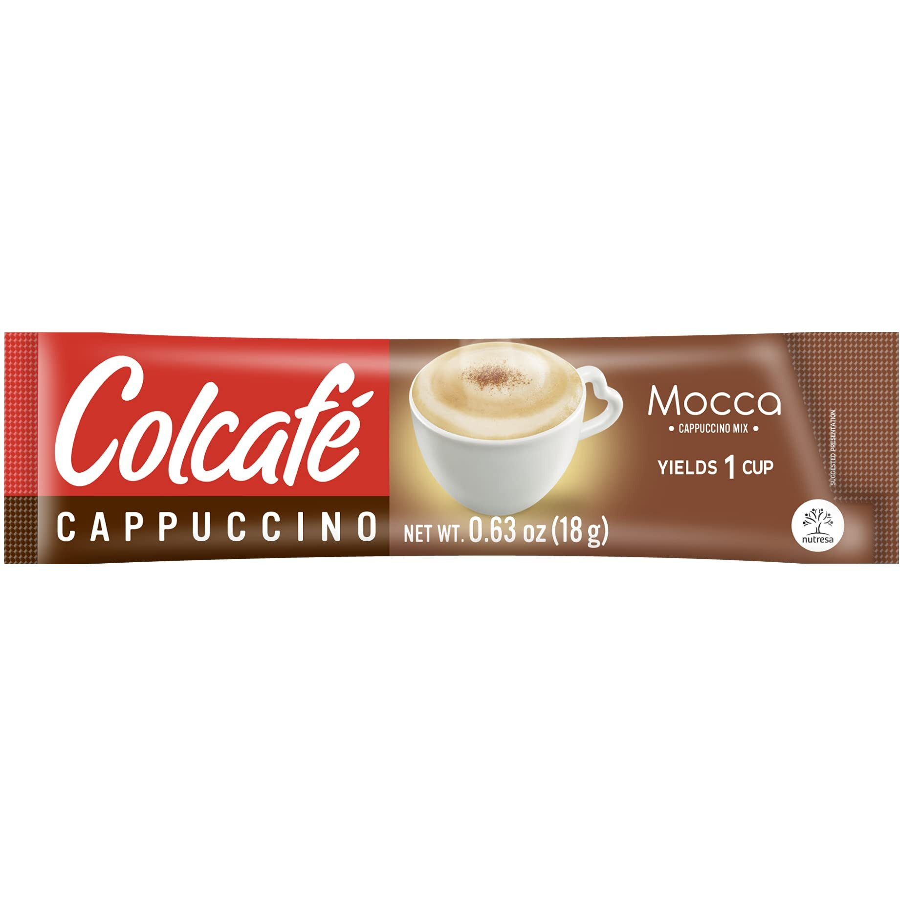 Colcaf   Mocca Cappuccino Instant Mix | Convenient & Portable Packs | 100% Colombian Coffee | Make Hot Or Cold | 6 Count (Pack Of 2)