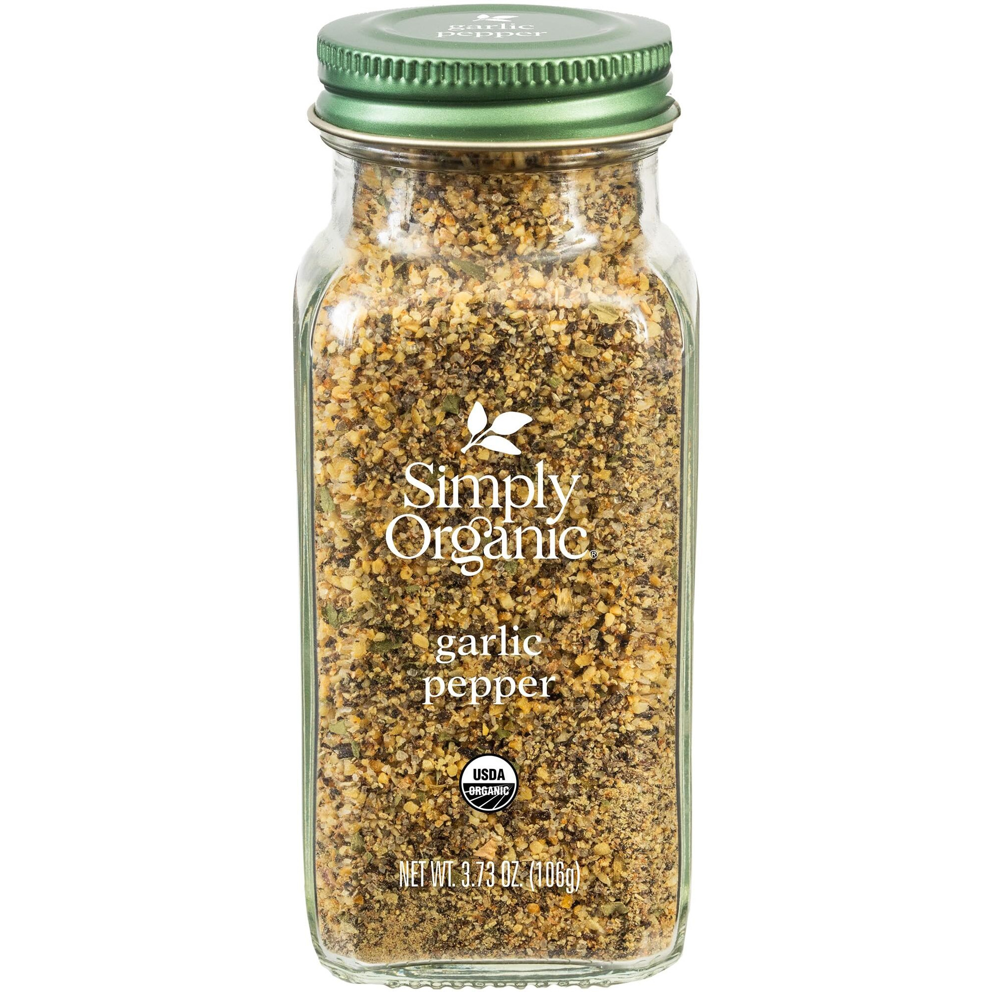 Simply Organic Garlic Pepper, Certified Organic | 3.73 Oz | Pack Of 3