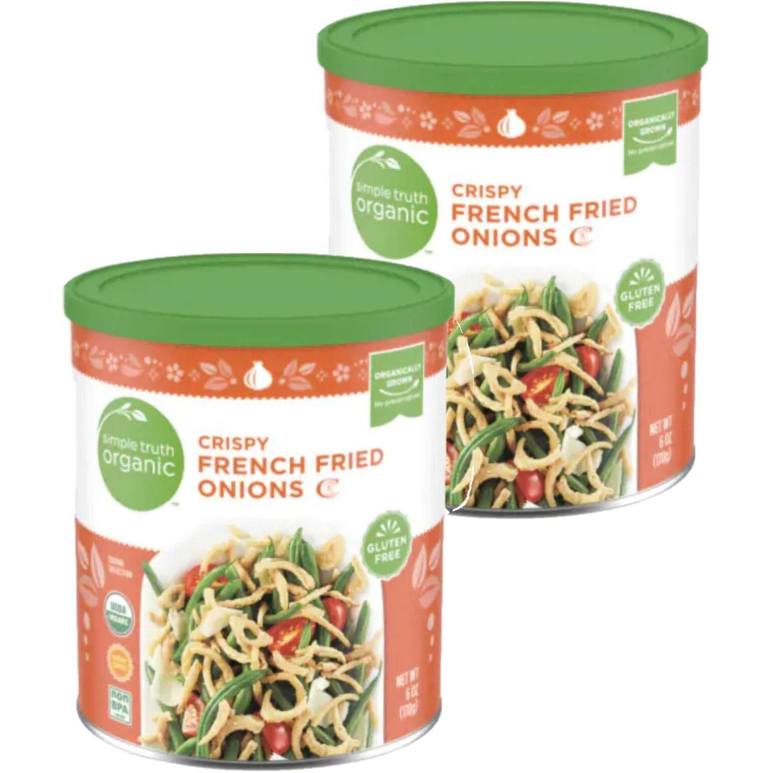 Simple Truth Organic Crispy French Fried Onions, 6 Oz (Pack Of 2)