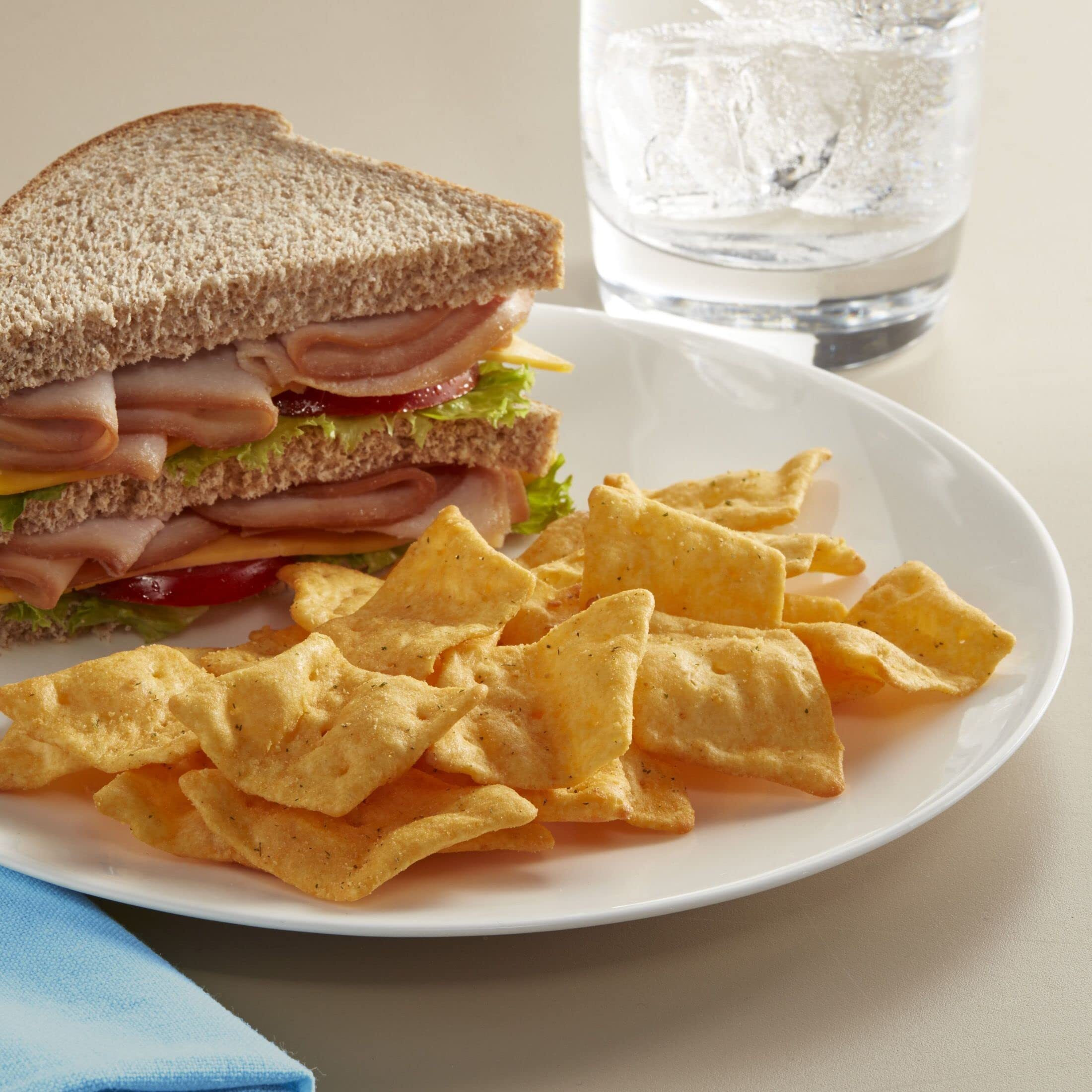 Cheez-It Snap'D Cheese Cracker Chips, Thin Crisps, Lunch Snacks, Cheddar Sour Cream And Onion, 45Oz Case (6 Bags)