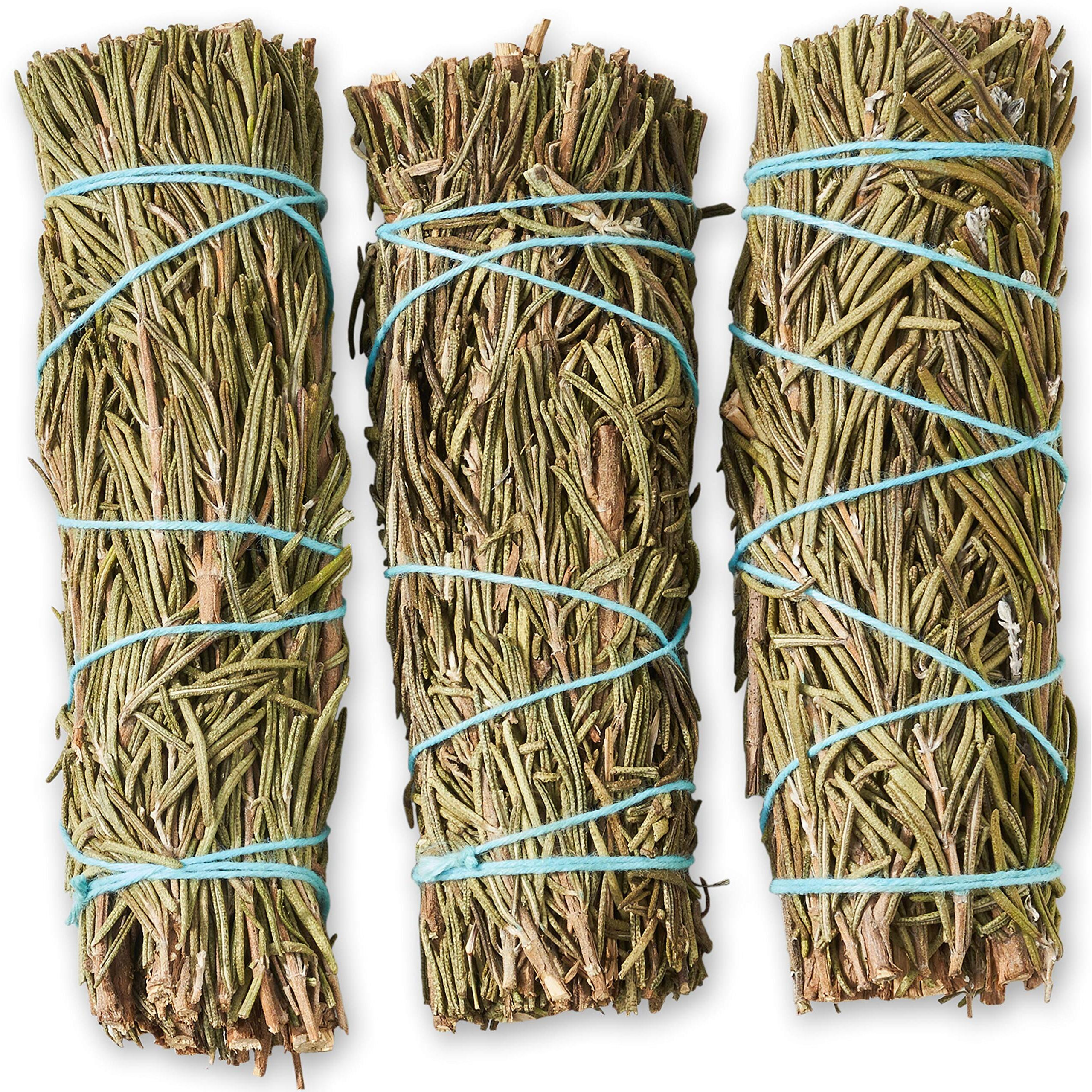 Rosemary Smudge Sticks 4 Inch | Rosemary Sage Smudging Wands | Wholesale Sage Bulk Sage Kit | Salvia Blanca Para Limpiar | Sustainably Sourced California Sage