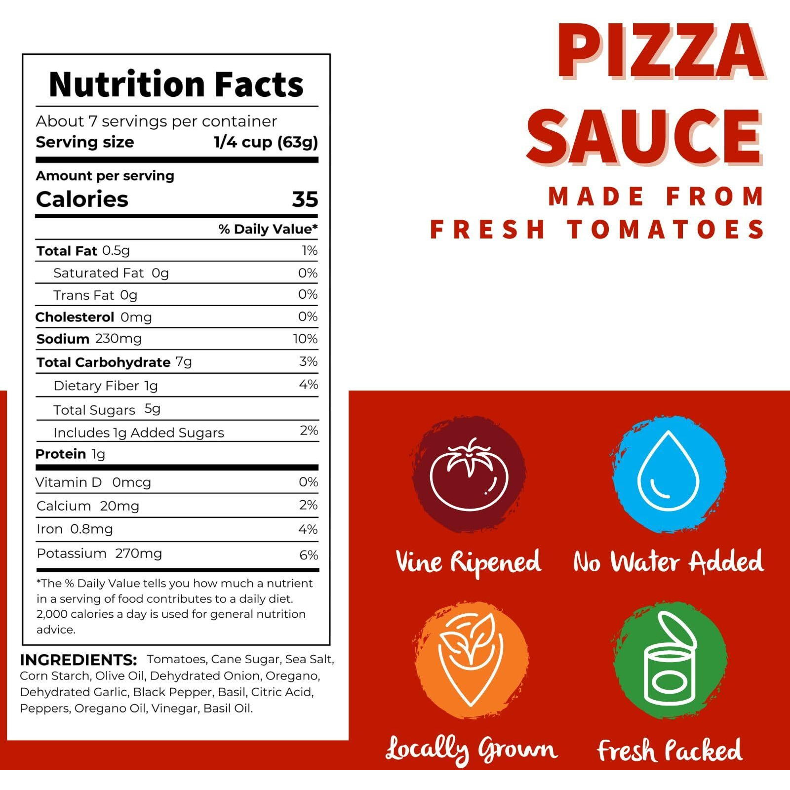 Dei Fratelli Pizza Sauce From Vine-Ripened Tomatoes (15 Oz. Cans, 6 Pack) - No Water, No Paste, Non-Gmo, Gluten-Free