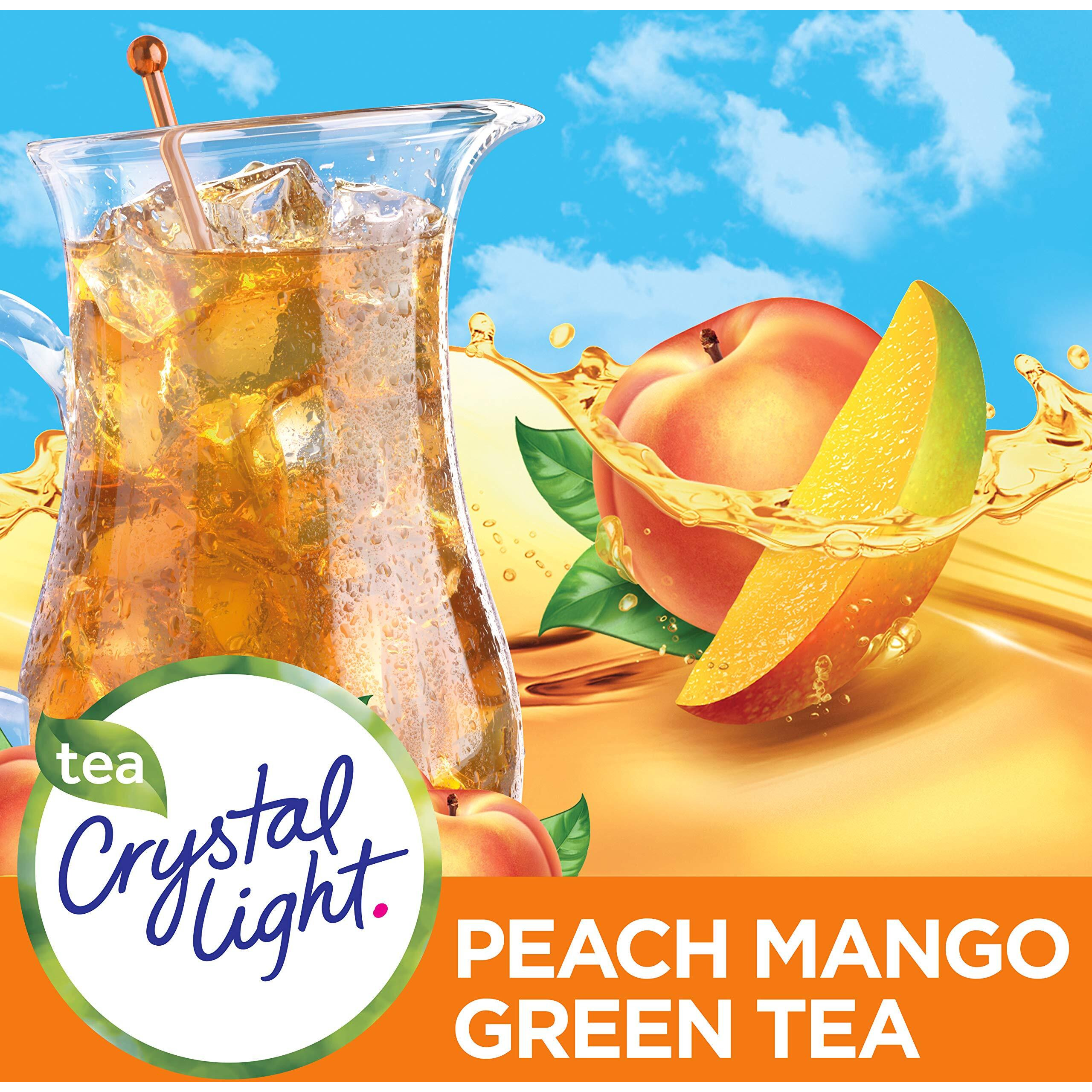 Crystal Light Peach Mango Green Tea Drink Mix, 10-Quart Box