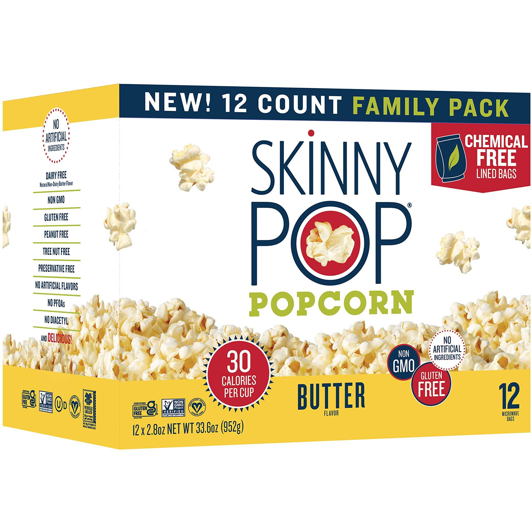 Skinnypop Butter Microwave 2.8 Oz, (Pack Of 12)