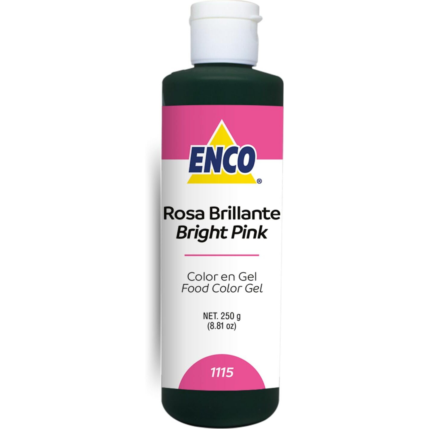 Enco Food Coloring Gel Bright Pink 8.8 Oz (250G) Concentrated, Vegan