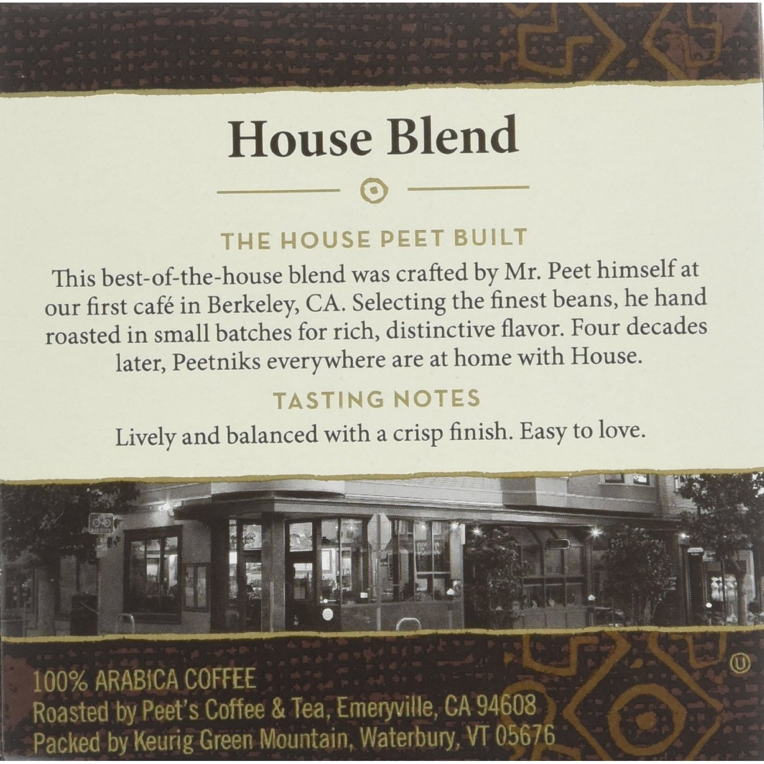Peet's Coffee House Blend Single Cup Coffee For Keurig K-Cup Brewers 40 Count