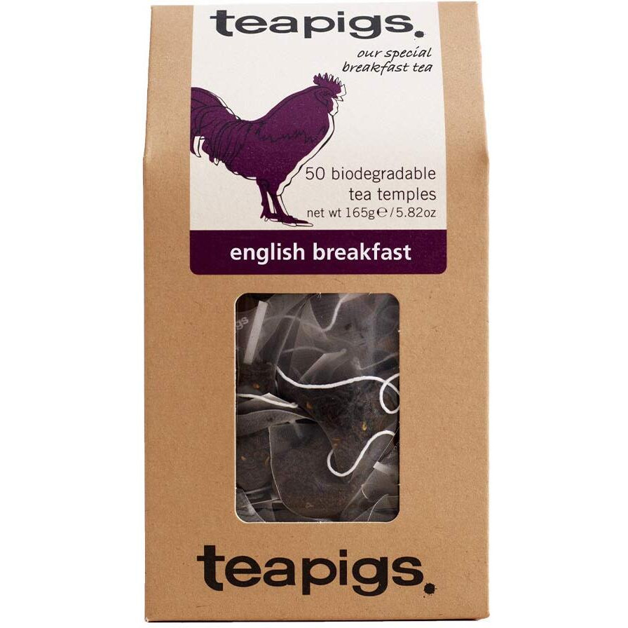 Teapigs Black Tea Bags Made With Whole Leaves Pack Of Tea Bags, English Breakfast, 50 Count (5423)