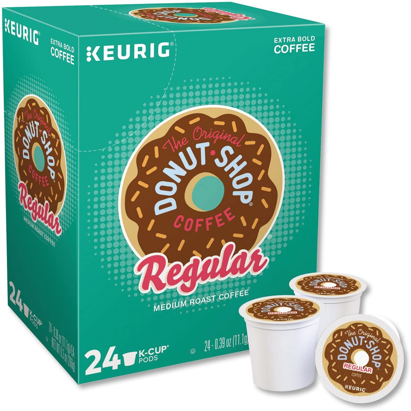 The Original Donut Shop Regular Keurig Single-Serve K-Cup Pods, Medium Roast Coffee, 24 Count