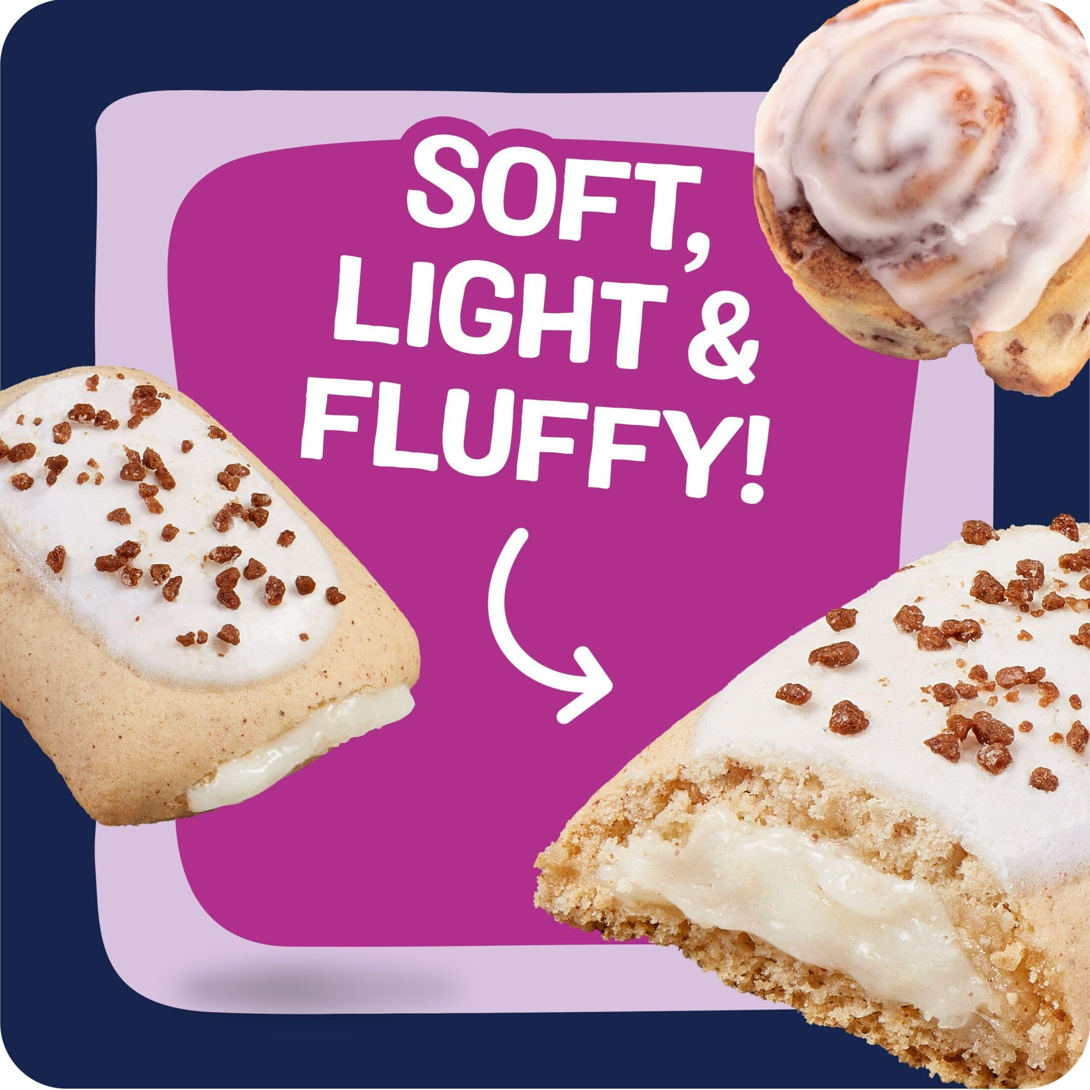 Pop-Tarts Bites Baked Pastry Bites, Kids Snacks, School Lunch, Frosted Cinnamon Roll (5 Boxes, 25 Pouches)