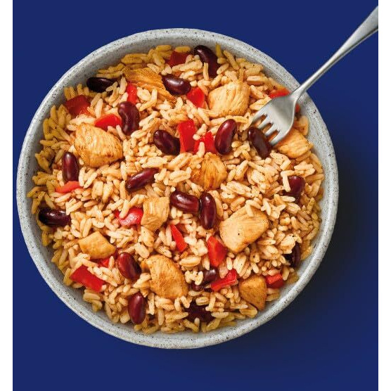Ben's Original Street Food Jamaican Jerk Style Beans & Rice With Chicken, Prepared Entr  E, Microwave In 90 Seconds, 9 Oz (Pack Of 6)