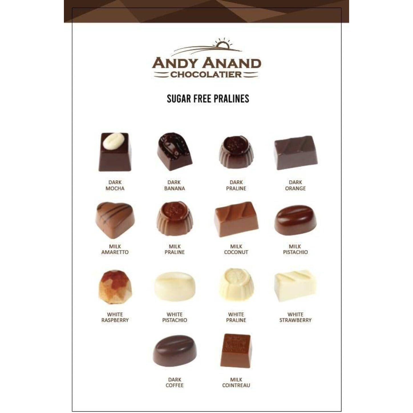 Andy Anand Chef Collection Sugar Free Belgian Chocolate Truffles | 16 Pieces, Gift Boxed | Delicious, Succulent, & Divine, You Won'T Believe It's Sugar Free & Diabetic-Friendly