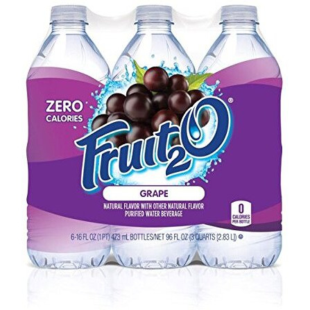 Fruit2O Zero Calorie Flavored Water, Grape, 6 Count (Pack Of 4)