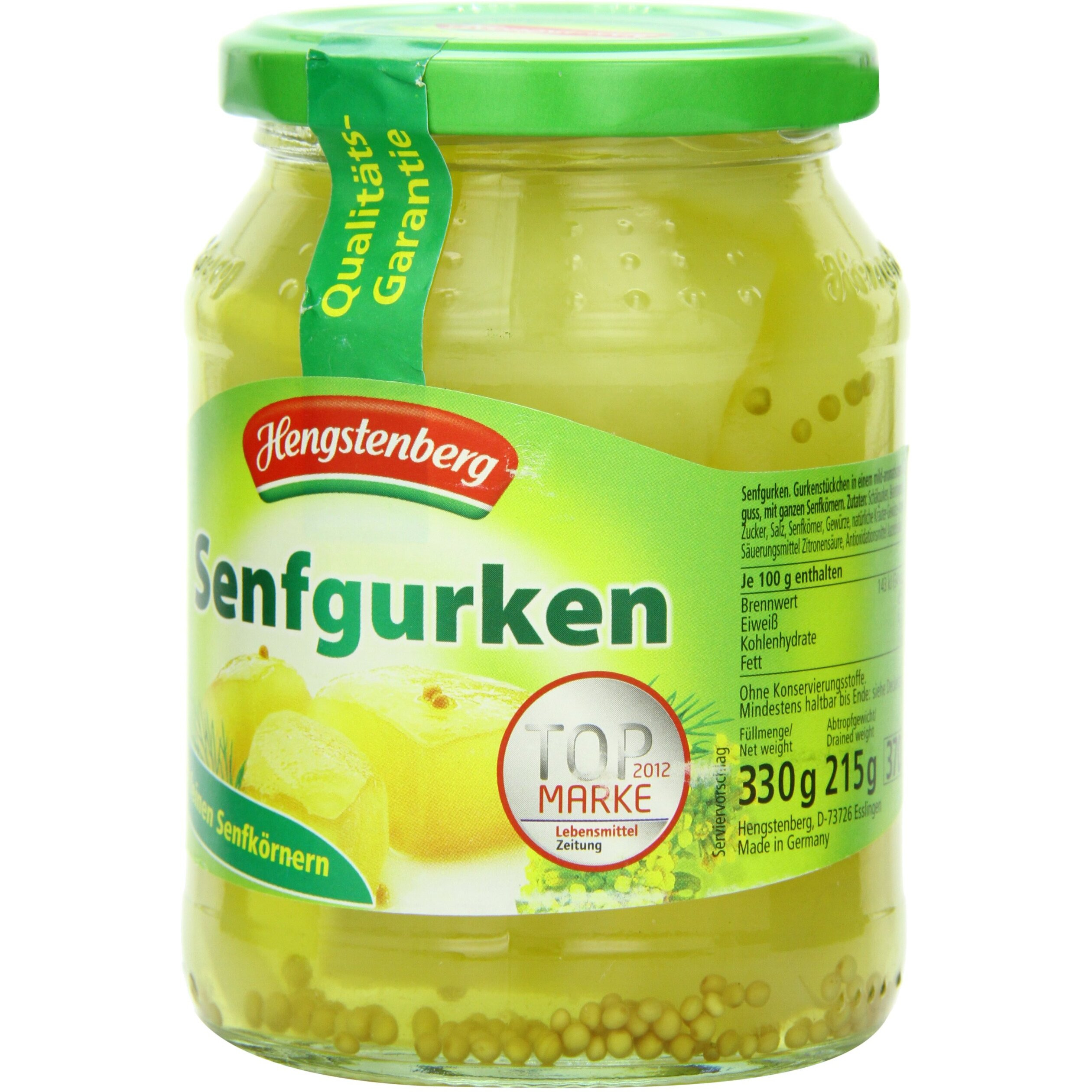 Hengstenberg Senfgurken, 12.50 Ounce