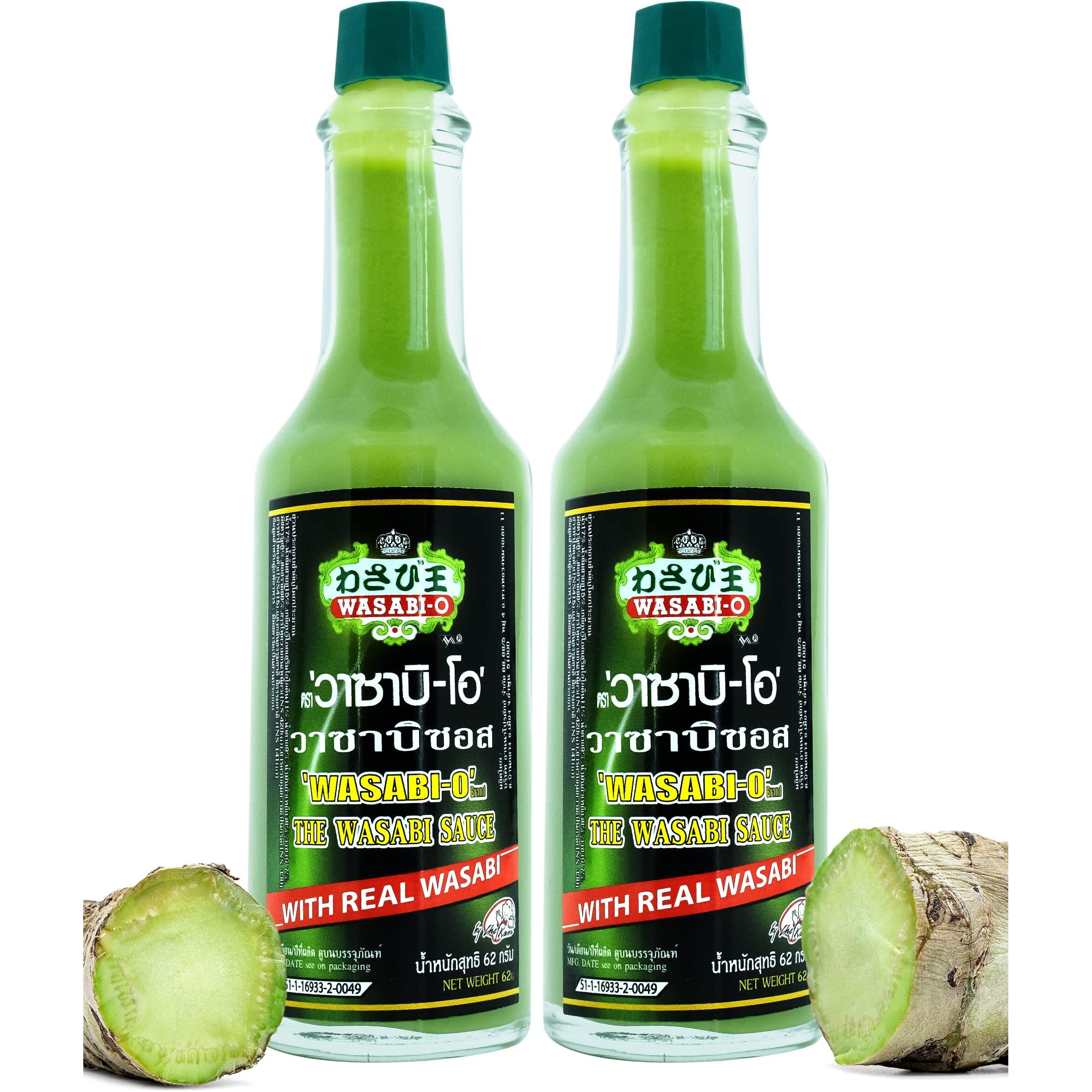 Wasabi O Hot & Spicy Sauce - Fresh Made Japanese Sauce With Pure & Real Wasabi, Gluten Free & Vegan Wasabi Sauce For Steak & Sushi, 2.2Oz (Pack Of 2)
