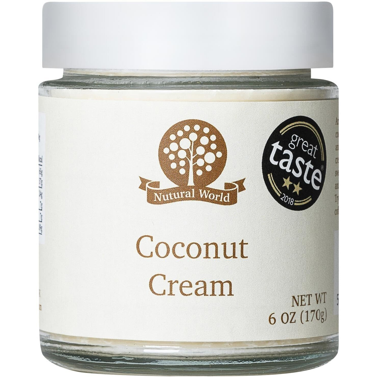 Nutural World - Coconut Cream 6 Oz (170G) Great Taste Award Winner