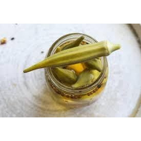 Cajun Chef Hot Pickled Okra 12Oz (Pack Of 1) - Great In Bloody Mary's - Versatile Garnish For Sandwiches, Salads, Martini's, Cheese Boards, And More (Hot Pickled Okra 12Oz)