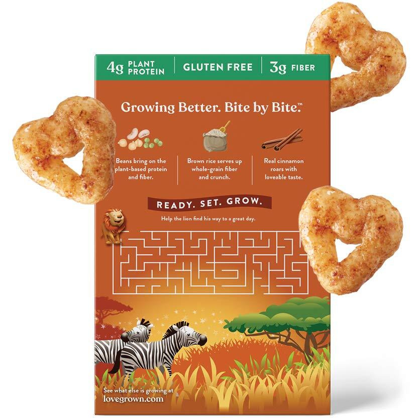 Love Grown Lion Hearts Cereal, 7.5Oz Box, 6-Pack