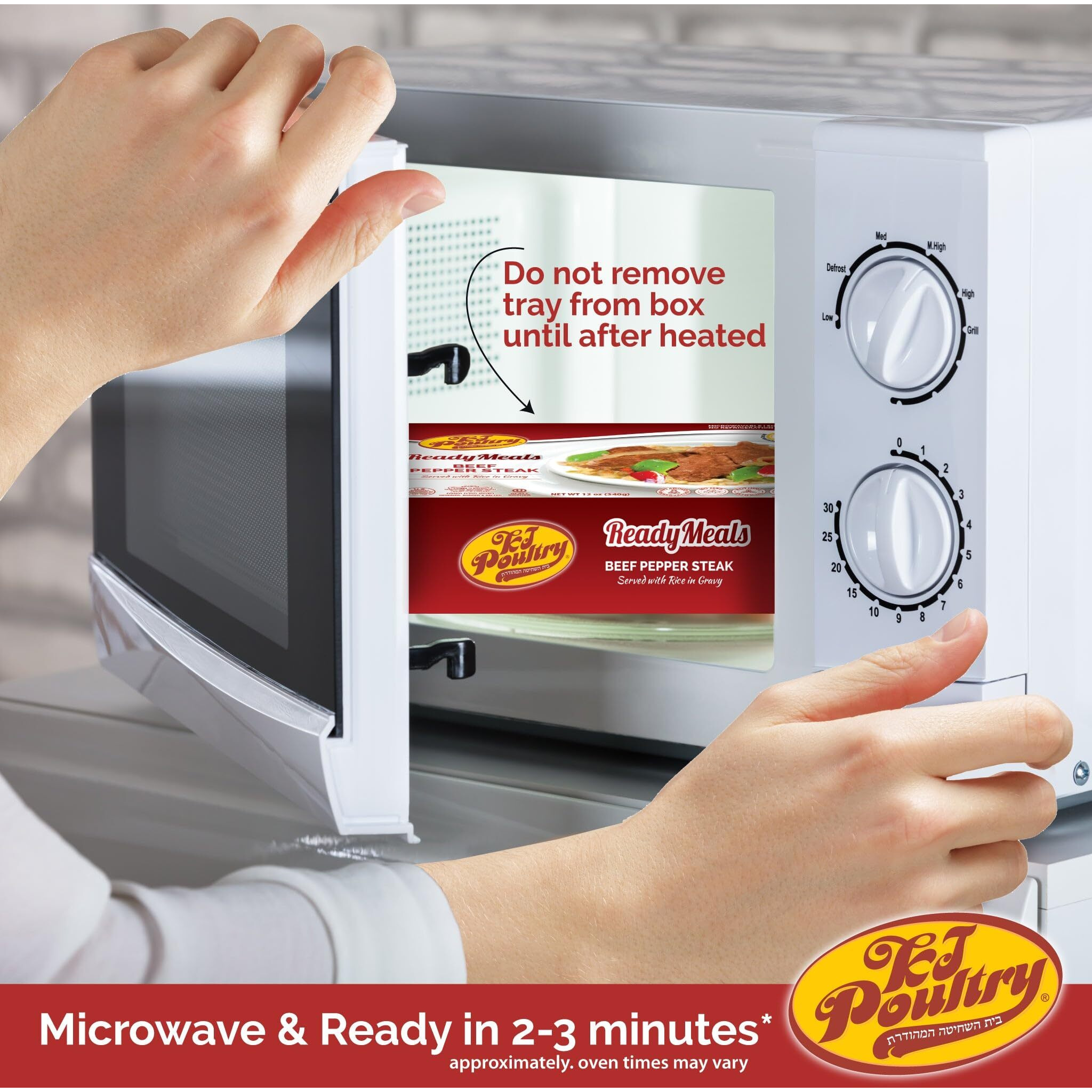 Kosher Beef Pepper Steak & Rice, Mre Meat Meals Ready To Eat (3 Pack) Prepared Entree Fully Cooked, Shelf Stable Microwave Dinner - Travel, Military, Camping, Emergency Survival Protein Food Supply