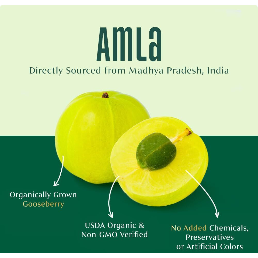 Vahdam, Organic Amla Powder (2.47Oz/70G) Gluten Free, Non Gmo, 100% Raw Indian Gooseberry Powder (Amalaki) Perfect For Cooking, Juices, Smoothies | Direct From Source