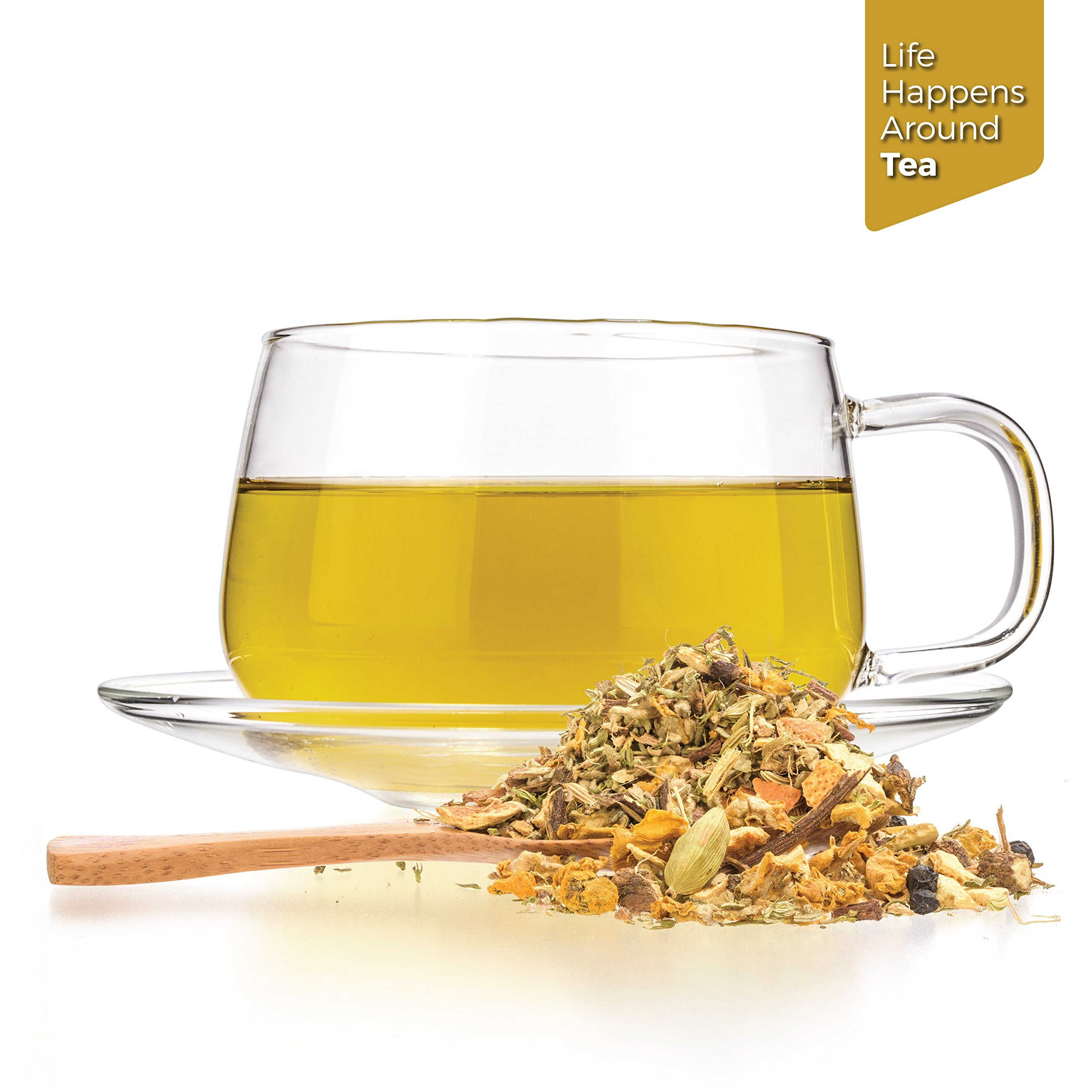 Tealyra - Holistic Health Tea - Turmeric Healthy Tonic - Ginger - Fennel - Cinnamon - Loose Leaf - All-In-One Wellness Blend - Caffeine-Free - 224G (8-Ounce)