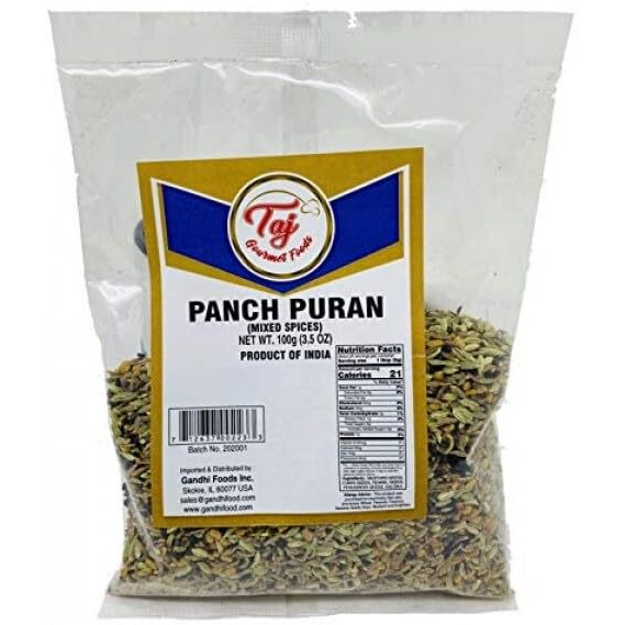 Taj Premium Indian Panch Puran (5 Spice Blend), (3 Ounce)