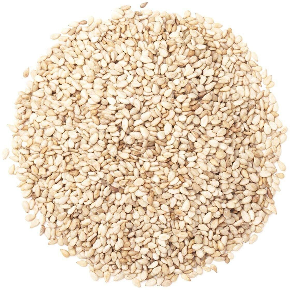 Food To Live Organic Hulled Sesame Seeds, 6 Pounds - Whole Raw White Sesame Seeds, Non-Gmo, Kosher, Vegan, Unroasted, Bulk. High In Iron, And Calcium. Perfect For Tahini Paste, Stir-Fries, And Salads.
