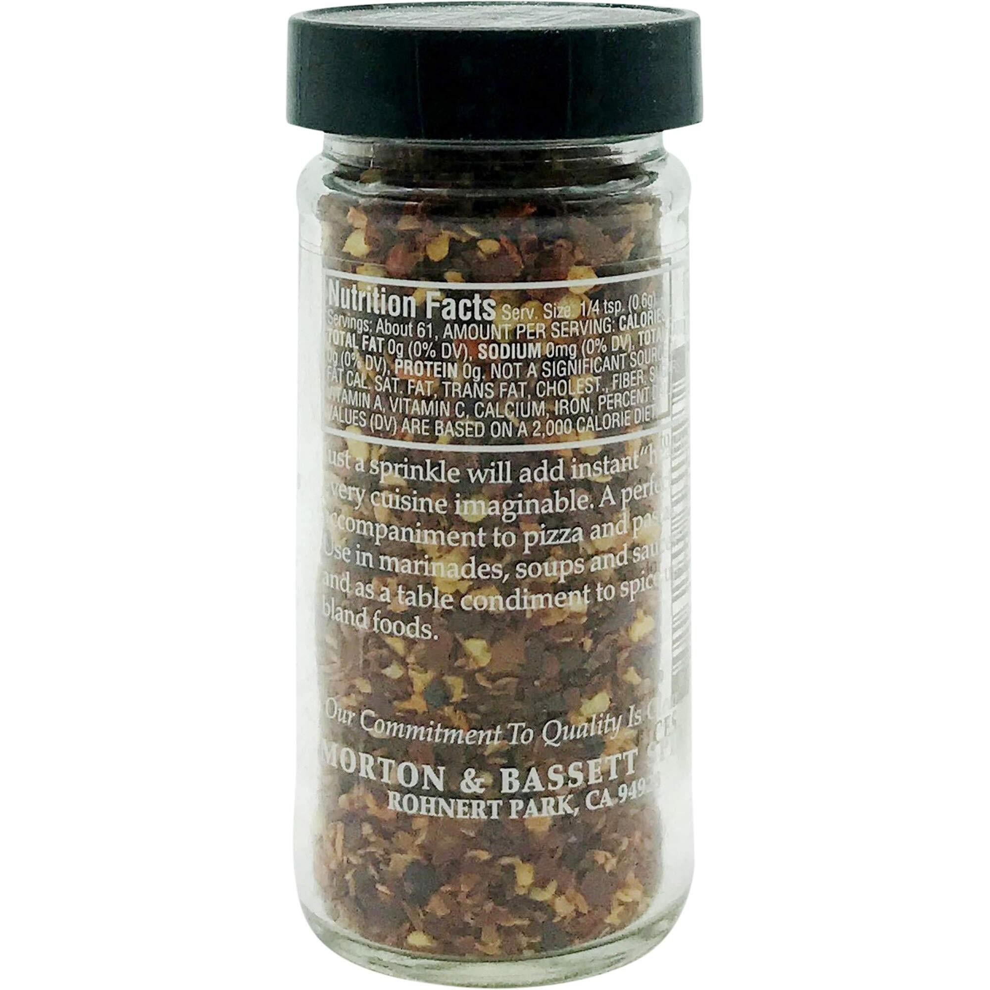 Morton & Basset Spices, Red Chili Flakes, 1.3 Ounce