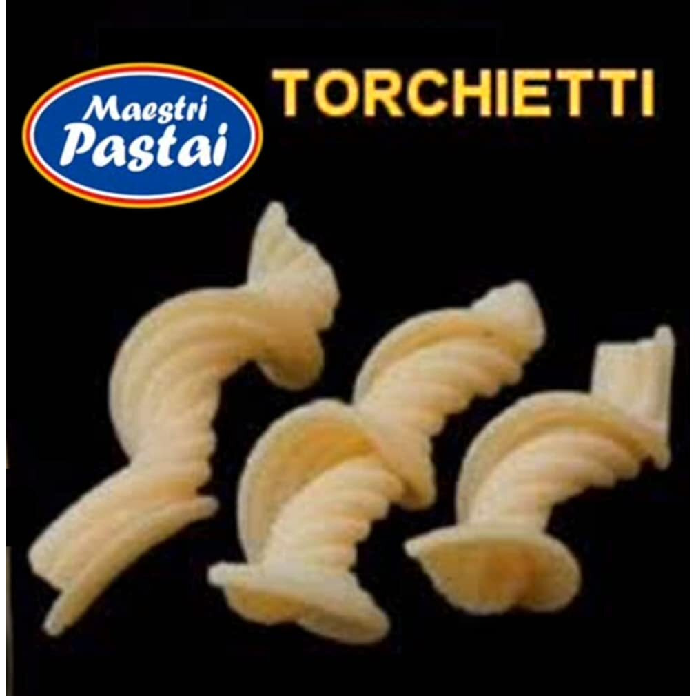 Maestri Pastai, Torchietti Italian Pasta "&quotLittle Torches"" (Special "&quotSeries 42""), Superior Taste & Texture, Premium Quality Imported From Mercato San Severino, Italy, 17.66 Oz (1.1 Lbs) (Pack Of 3)