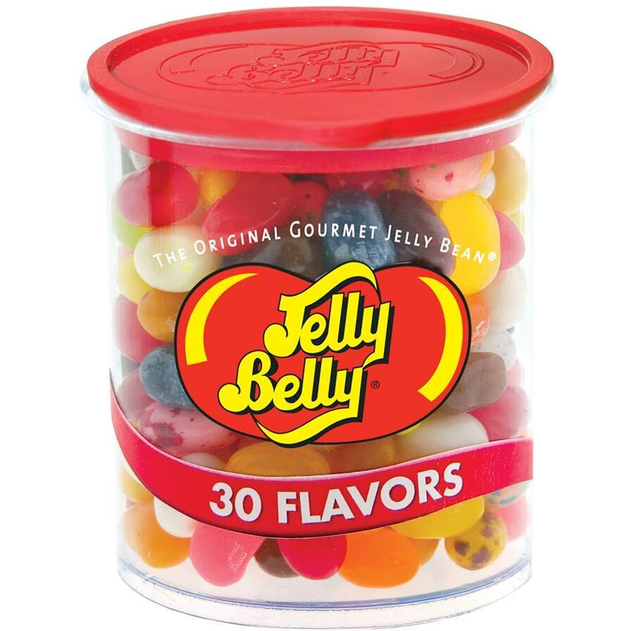 Jelly Belly Jelly Beans, 30 Flavors, 7-Oz Clear Can