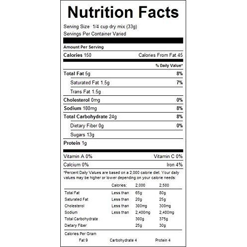 Hospitality Old Fashioned Fruit Cobbler Mix Or Fruit Crisp Mix- Four 7 Oz. Packets (Fruit Crisp Mix)