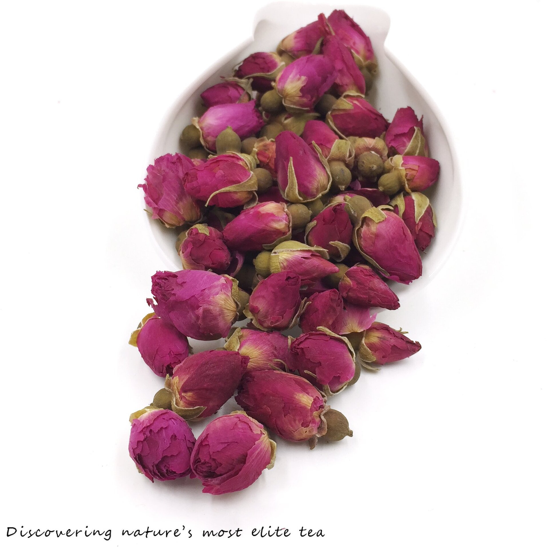 Elitea 5.3Oz Dried Rose Buds Rosebud Flower Herb Loose Leaf Tea 150G 100% Fragrant Natural Healthy Herbal Tea