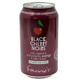 Frannie's Sparkling Beverage- Zero Calories & Sugar, Aspertame Free 8-Pack 12 Fl. Oz. Cans (Black Cherry Noir)