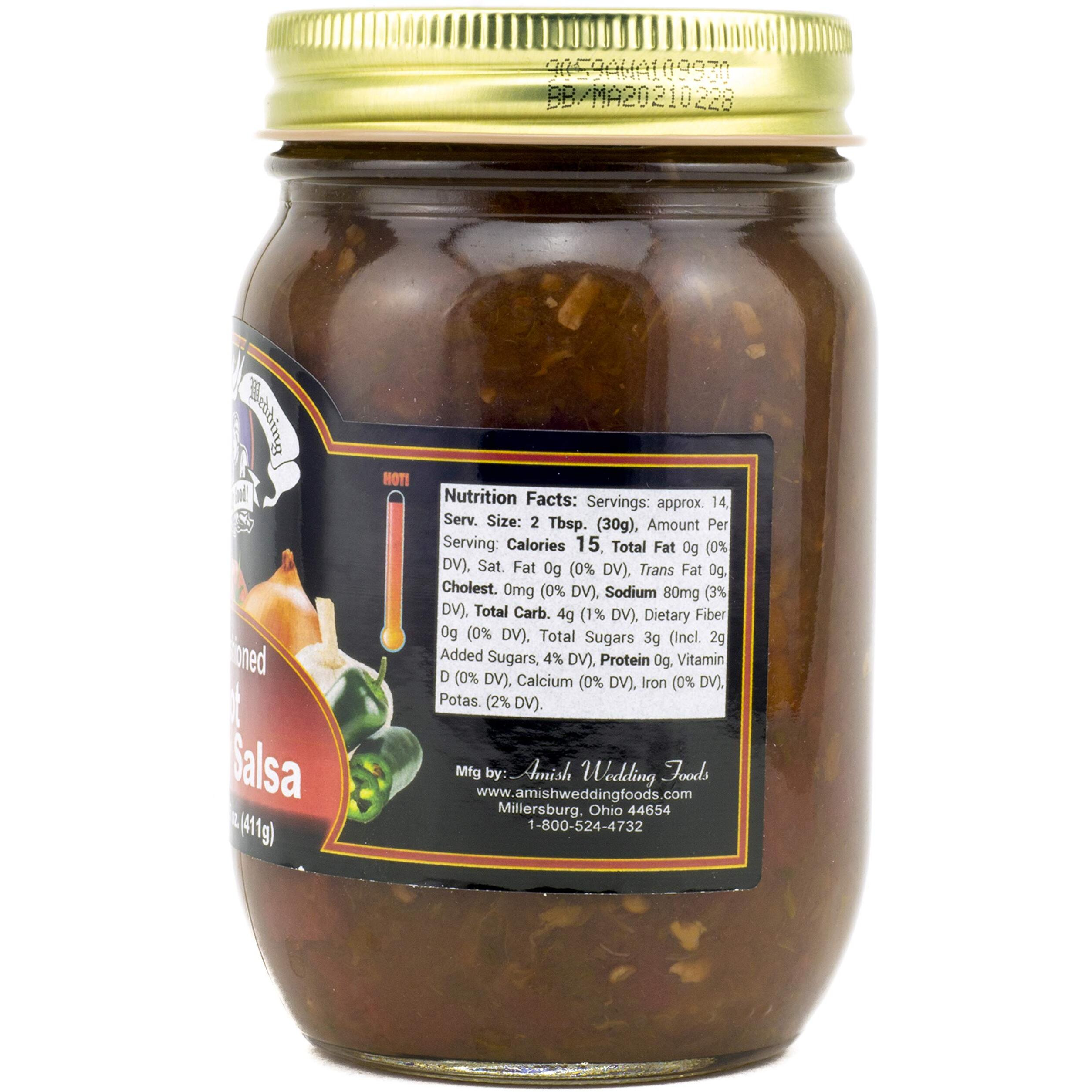 Amish Wedding Hot Cherry Salsa 14.5 Ounces (Pack Of 2)