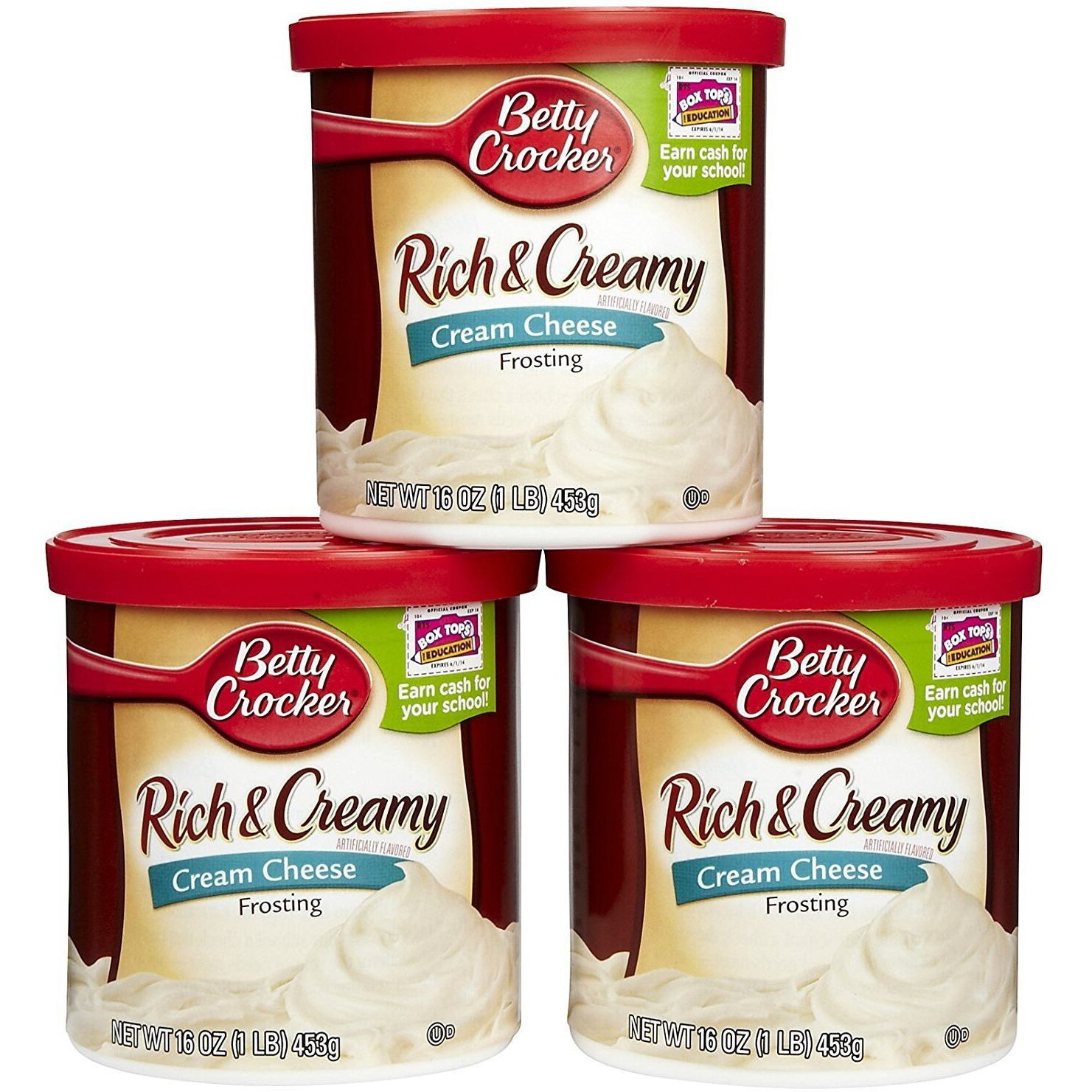 Betty Crocker Rich & Creamy Frosting - Cream Cheese - 16 Oz - 3 Pk