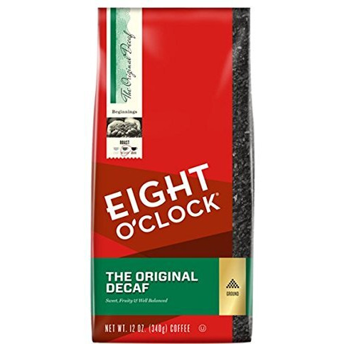 Eight O'Clock Coffee, Decaffeinated Ground, 12-Ounce Bag
