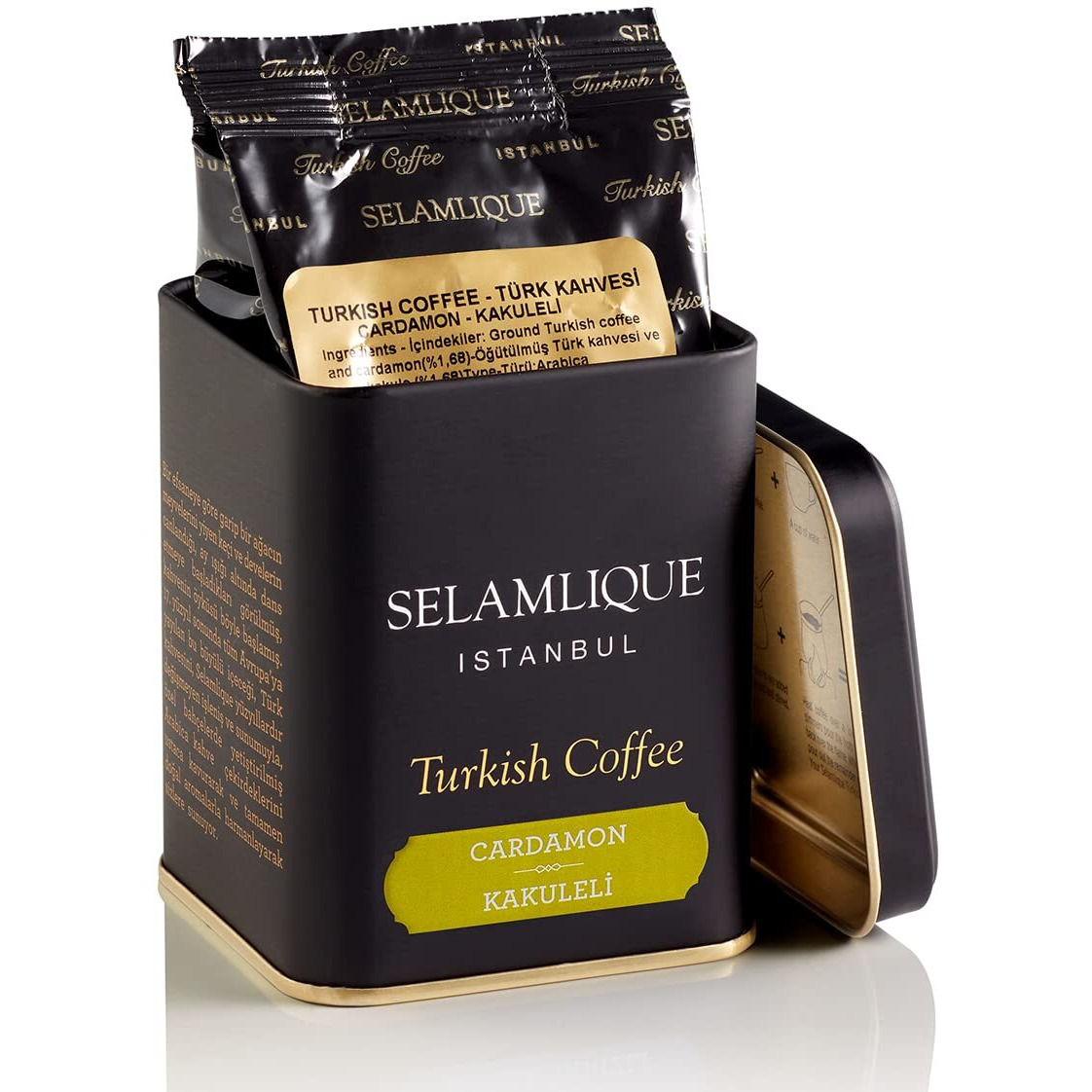Selamlique Cardamon Turkish Coffee Medium Roast With Added Cardamom 4.40Oz