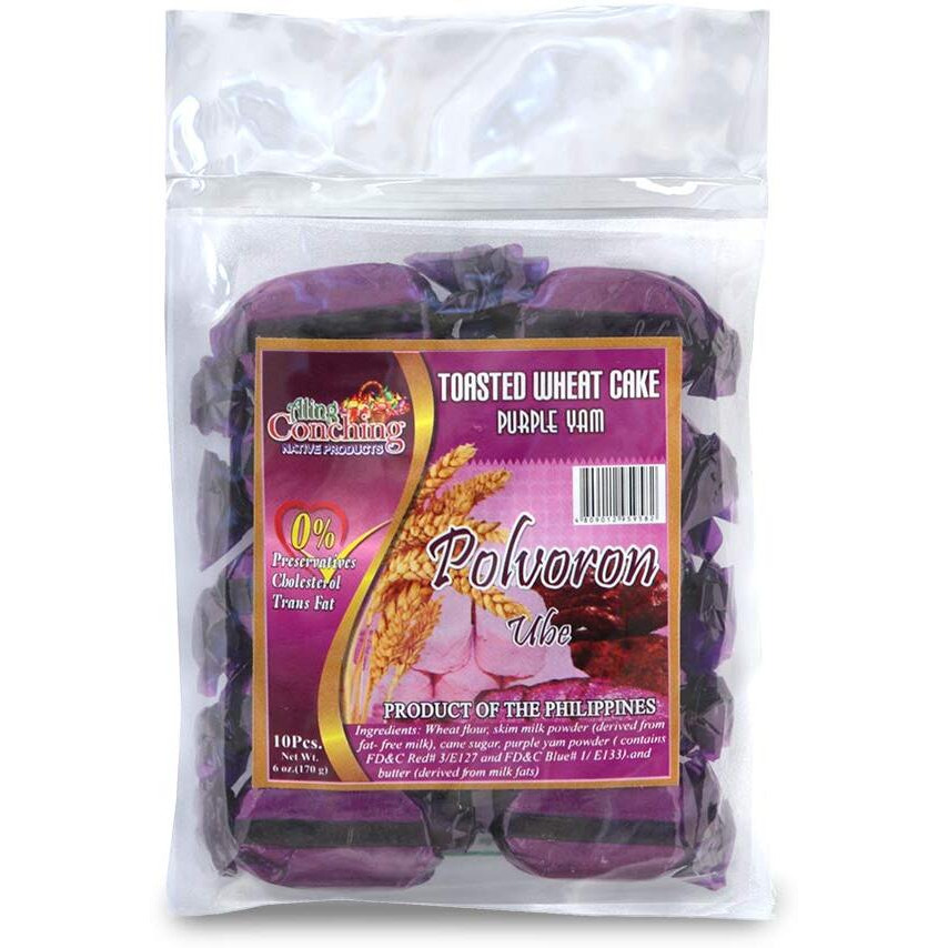 Aling Conching Polvoron (Ube, 3 Pack Of 170G)